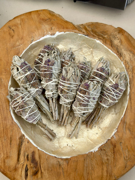 White Sage Torch - Lavender & Amethyst
