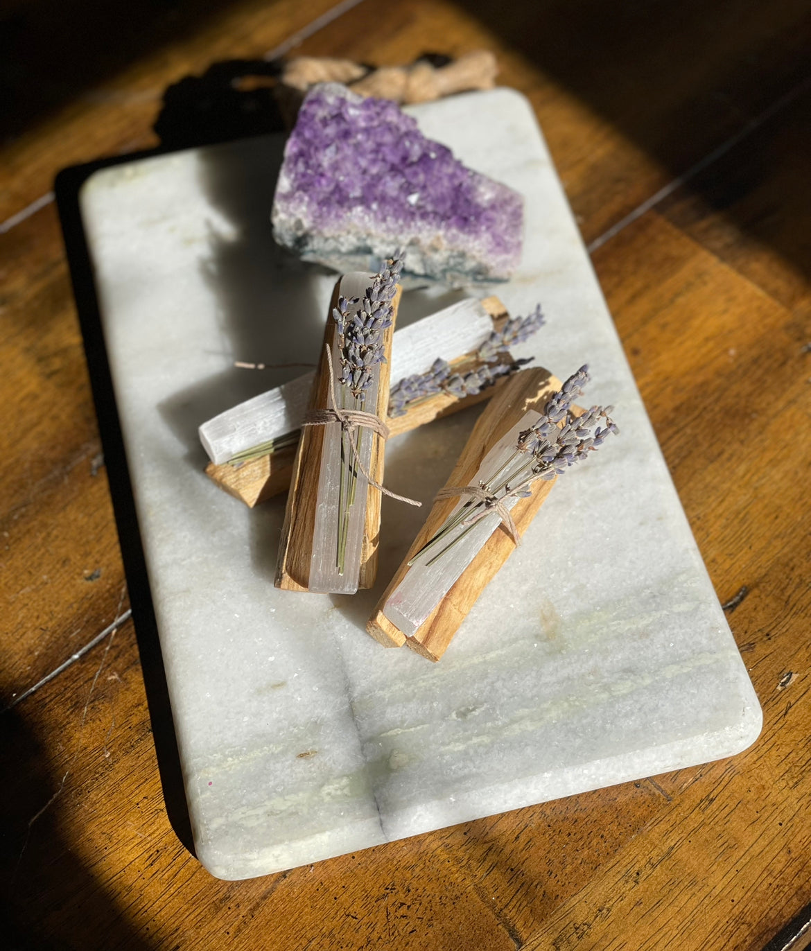 Selenite & Palo Santo Smudge Bundle