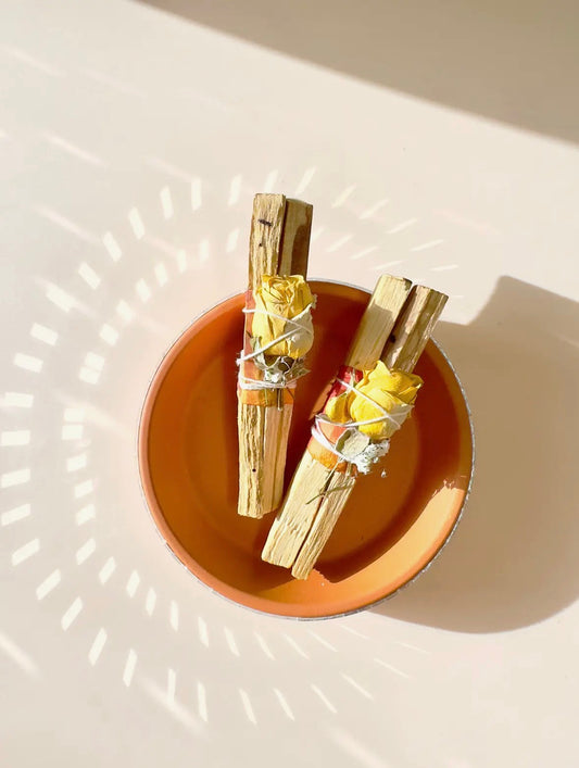 Palo Santo & Rose Bundle - Smoke Cleansing - Smudge