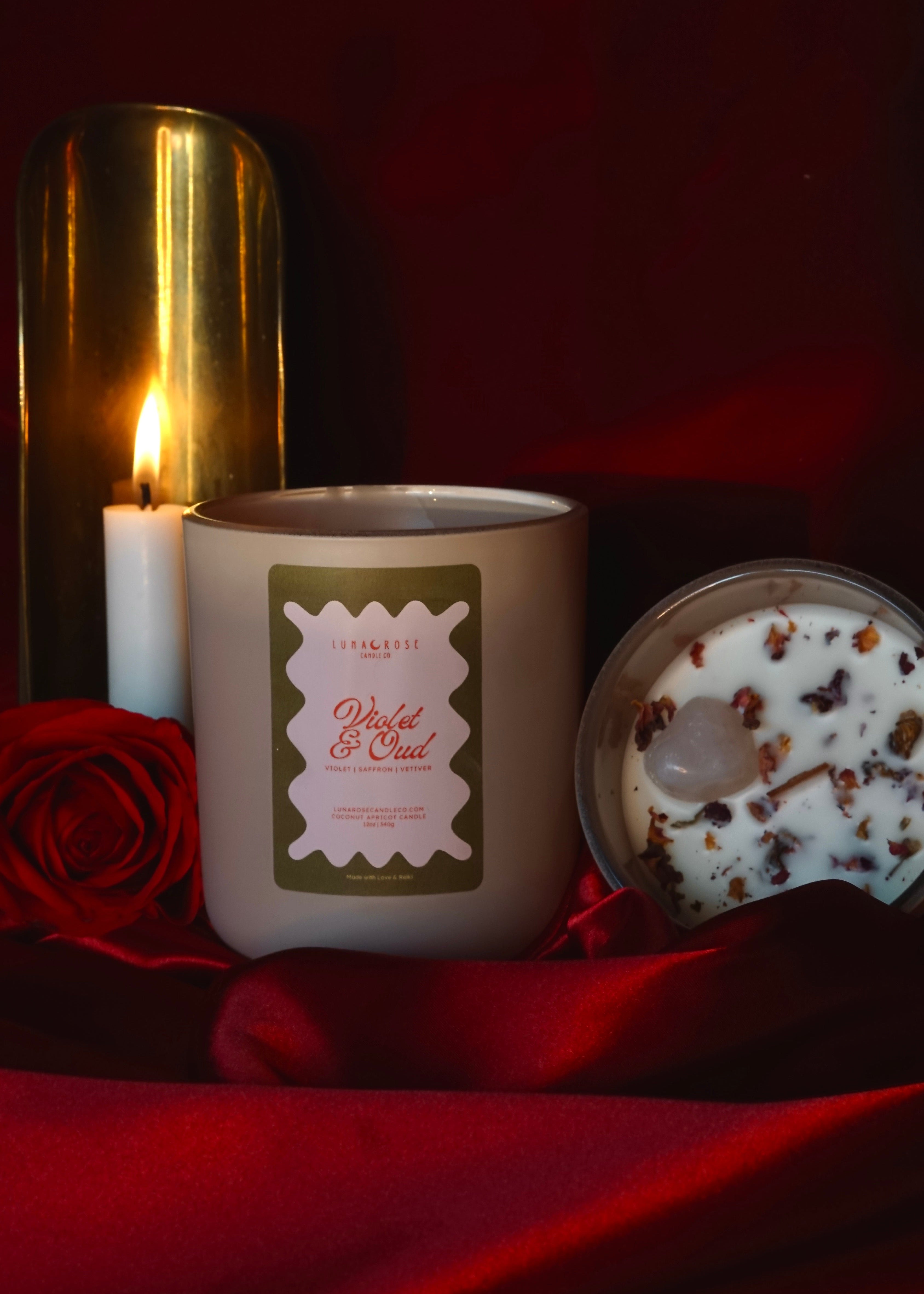 Violet & Oud – Luna Rose Candle Co.